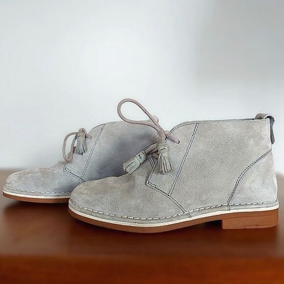 Hush Puppies Cyra Catelyn Ankle Boots silver grey 5M / EU 36 - Picture 2 of 10